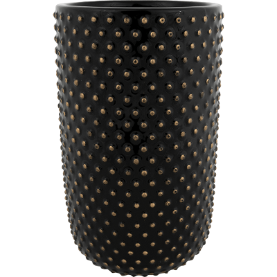 Кашпо керамическое Bolino Pot Tall Shiny Black