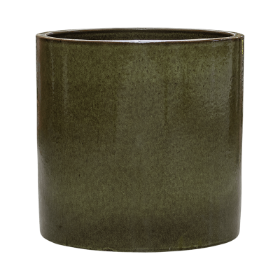 Кашпо керамическое Cylinder Pot Green