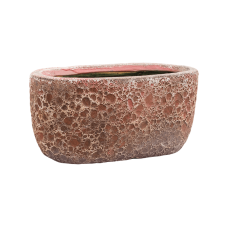 Baq Lava Oval relic pink (glazed inside)
