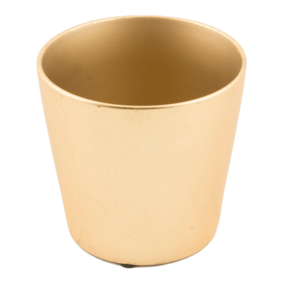 Кашпо керамическое Basic Round Minipot Gold