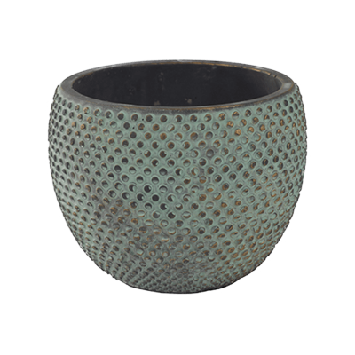 Кашпо керамическое Indoor Pottery Pot Fay Blue Gold (per 4 pcs.)