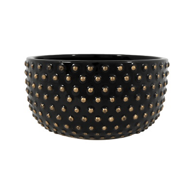 Кашпо керамическое Bolino Bowl Shiny Black