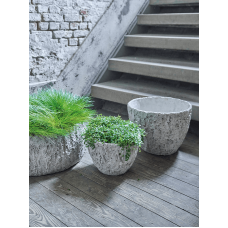 Scrape High Bowl Light Grey (set of 2)