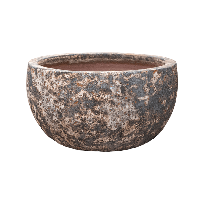 Кашпо керамическое Baq Lava Bowl relic rust metal