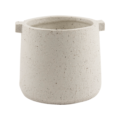 Кашпо керамическое Knob Pot White