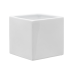 Кашпо керамическое Basic Square Shiny White