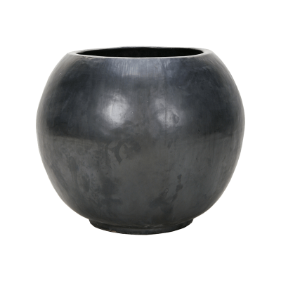 Кашпо керамическое Plain Globe De Luxe Anthracite