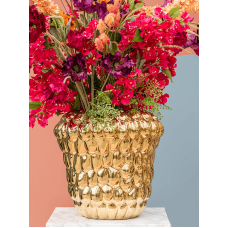 Raspberry Vase Gold