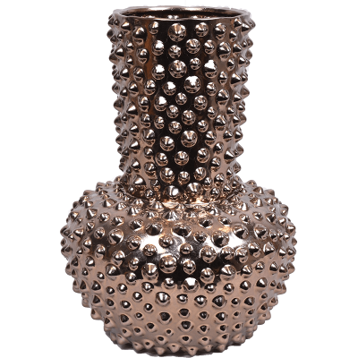 Кашпо керамическое Djedda Vaas Dots Shiny Bronze