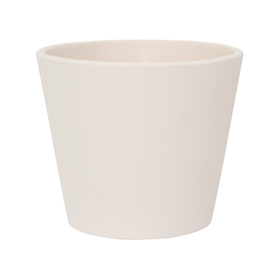 Кашпо керамическое Ceramic Inez L Vanilla White