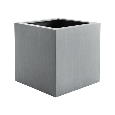 Кашпо Cube Natural Grey