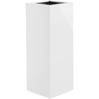Кашпо Argento High Cube Shiny White
