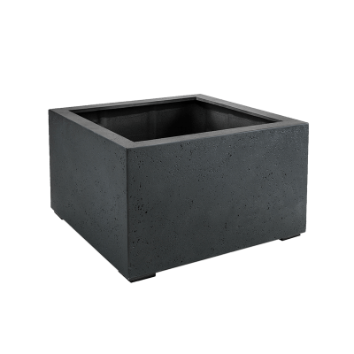 Кашпо Low Cube Anthracite-concrete