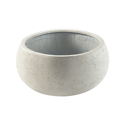 Кашпо Grigio Low Balloon Antique White-concrete