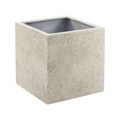 Кашпо Grigio Cube Antique White-concrete