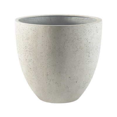 Кашпо Grigio Egg Pot Antique White-concrete