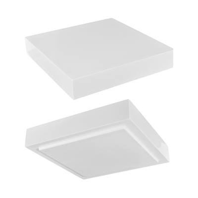 Кашпо Fiberstone Topper L Glossy White (thick)