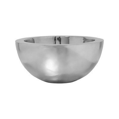 Кашпо Fiberstone Platinum silver vic bowl L