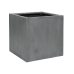 Кашпо Fiberstone Block grey M