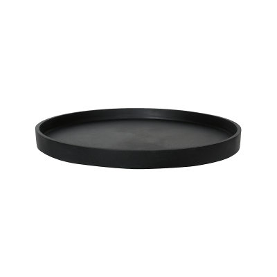 Кашпо Fiberstone Saucer Round S Black