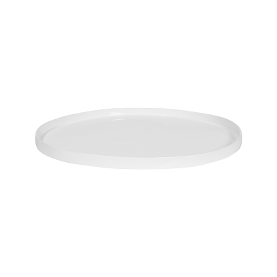 Кашпо Fiberstone Saucer Round L Glossy White