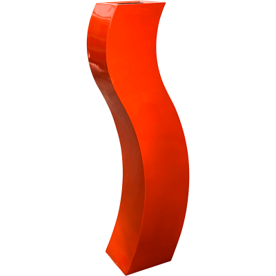 Кашпо Livingreen Curvy S3 polished flame red