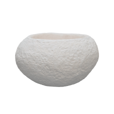 Polystone Rock Globe White