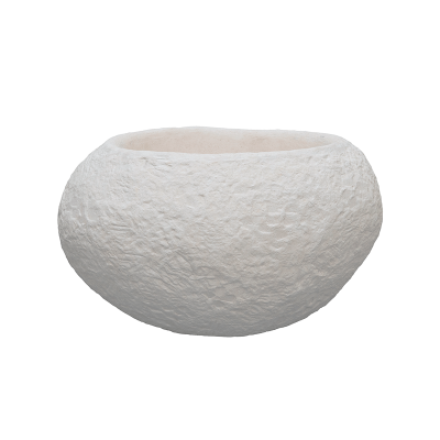 Кашпо Polystone Rock Globe White