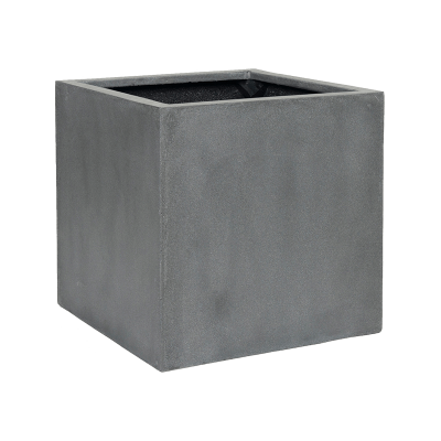 Кашпо Fiberstone Block grey L