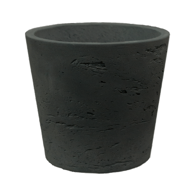 Кашпо Rough Mini bucket XXXS black washed