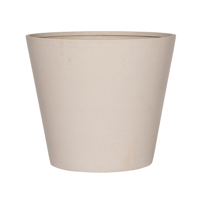 Кашпо Refined Bucket M natural white