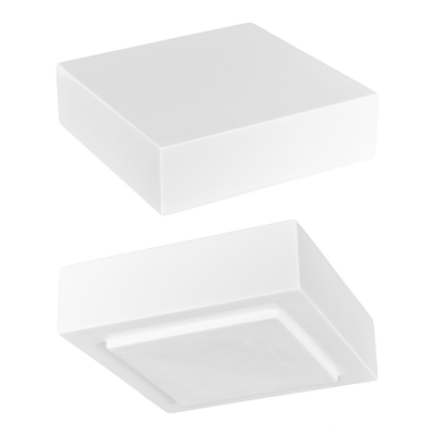 Кашпо Fiberstone Topper S Glossy White (thick)