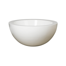 Fiberstone Glossy white vic bowl