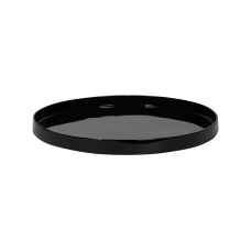 Fiberstone Saucer Round S Glossy Black