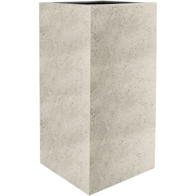 Кашпо Grigio High Cube Antique White-concrete