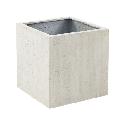 Кашпо Grigio Cube Antique White-concrete