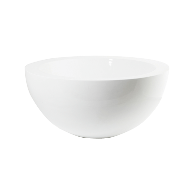 Кашпо Fiberstone Glossy white vic bowl S