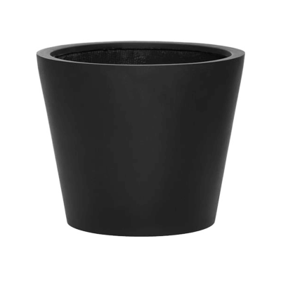 Кашпо Fiberstone Bucket black S