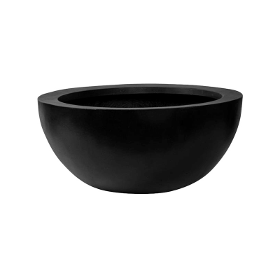 Кашпо Fiberstone Vic bowl black L