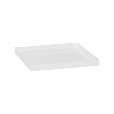 Кашпо Fiberstone Saucer Block Glossy white 30