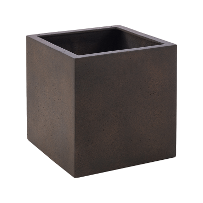 Кашпо Grigio Cube Rusty Iron-concrete