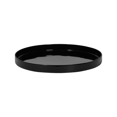 Кашпо Fiberstone Saucer Round XS Glossy Black