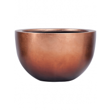 Metallic Silver leaf Bowl matt copper