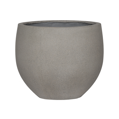 Кашпо Stone Orb L, brushed cement