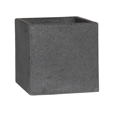 Кашпо Stone Block M laterite grey