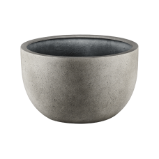 Grigio New Egg Pot Low Natural-concrete