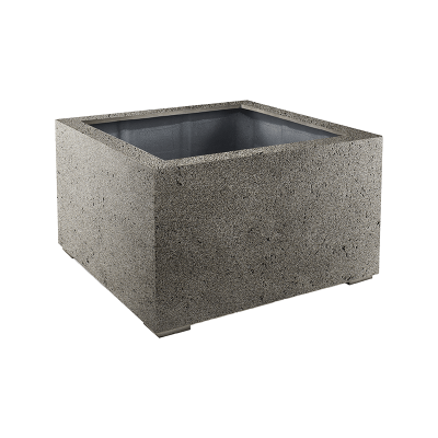 Кашпо Grigio Low Cube Natural-concrete