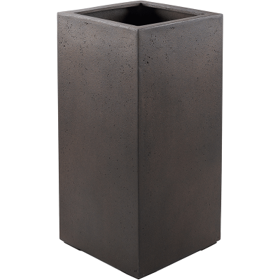 Кашпо Grigio High Cube Rusty Iron-concrete