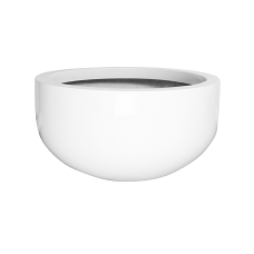 Fiberstone Glossy white city bowl L