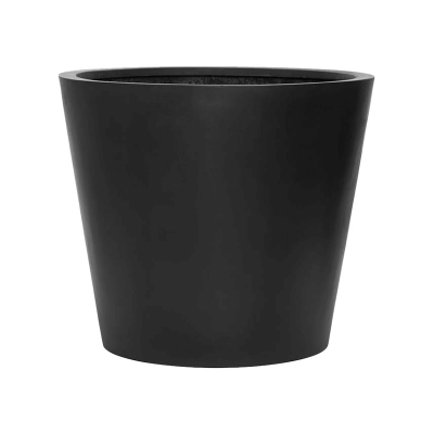 Кашпо Fiberstone Bucket black L